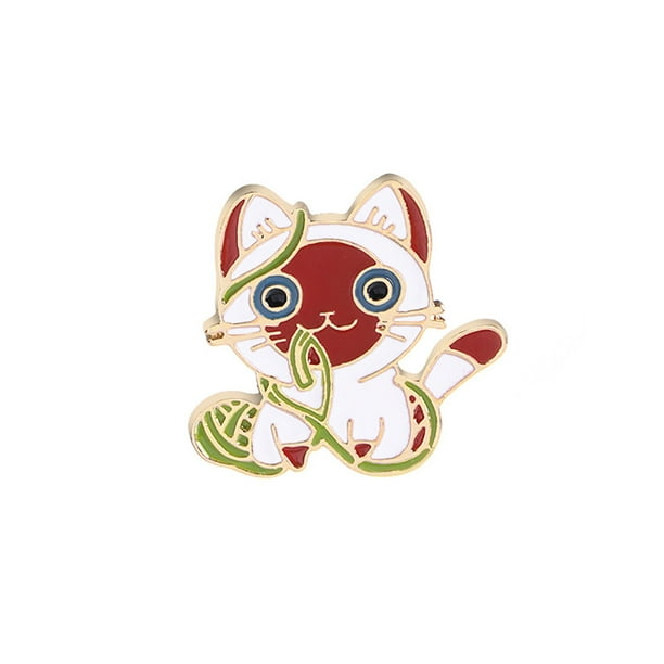 Fashion Cute Animal Cat Pattern Brooch Pin